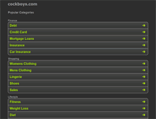 Tablet Screenshot of cockboys.com